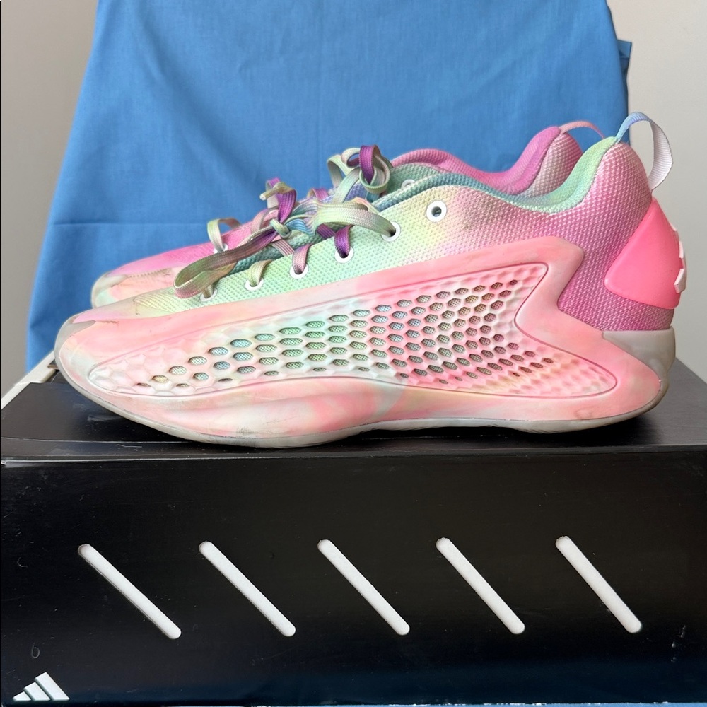 Mens Anthony Edwards Multicolor Pastel Athletic Shoes - Adidas:
